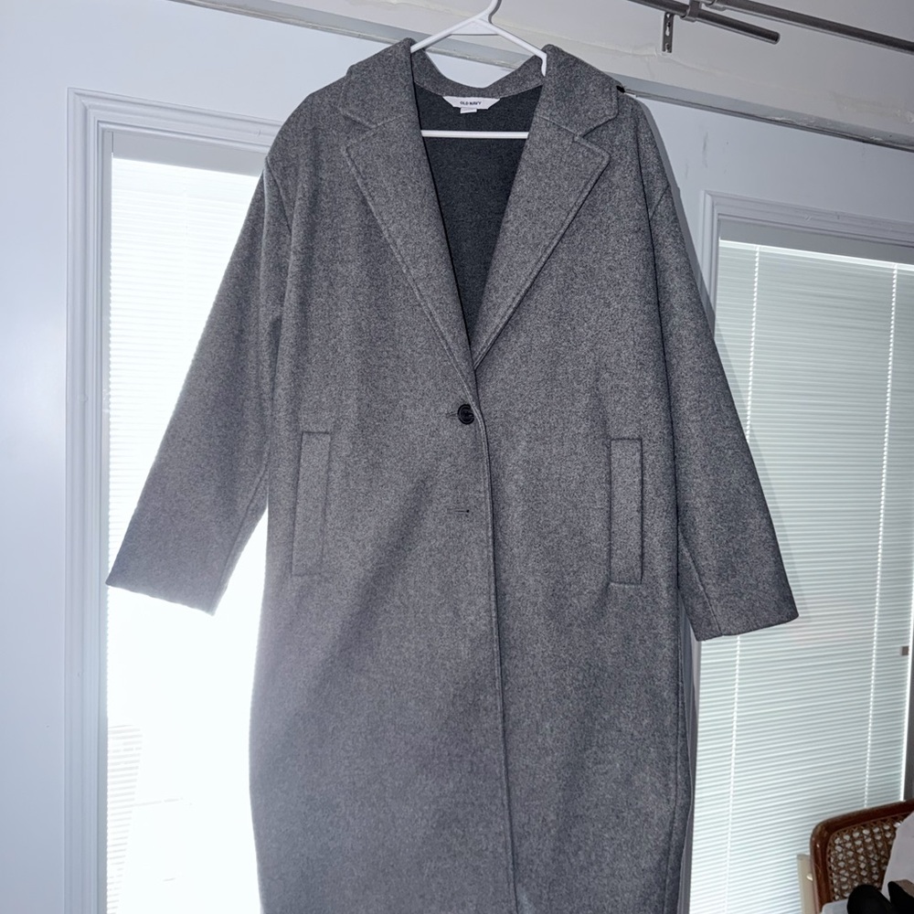 Old Navy Women's Gray Trench Coat
